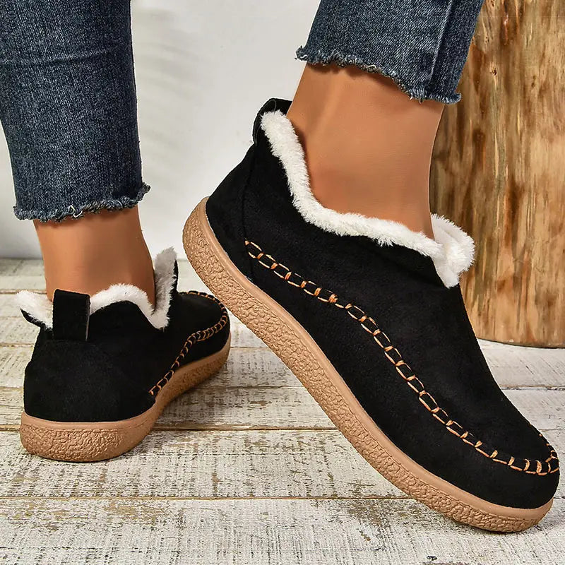 Calderoux - Fleece-Lined Ankle Boots Cold Weather Everyday Wear — view 5 of 6