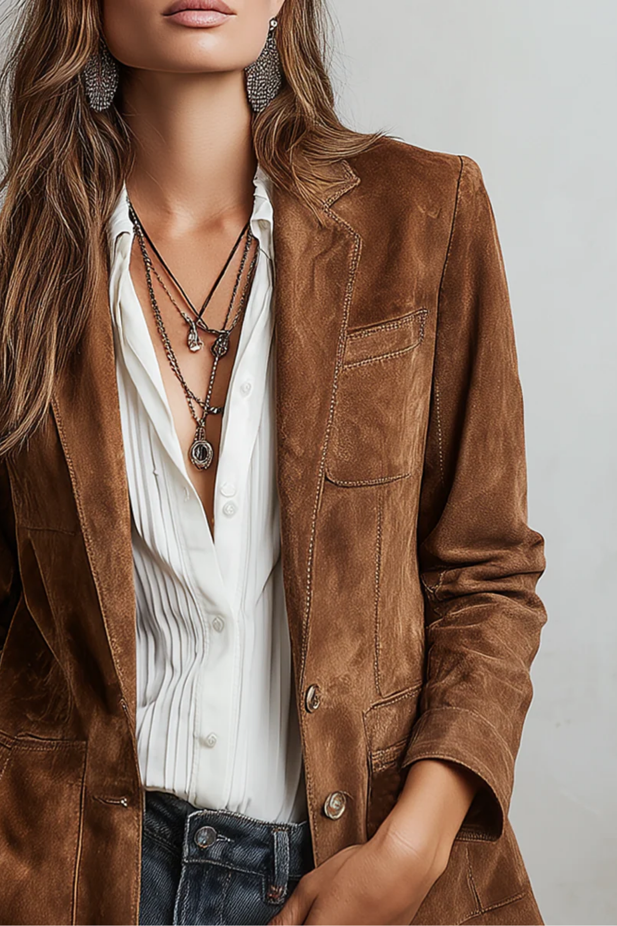 Camberola - Suede Jacket For Autumn Layering — view 2 of 5