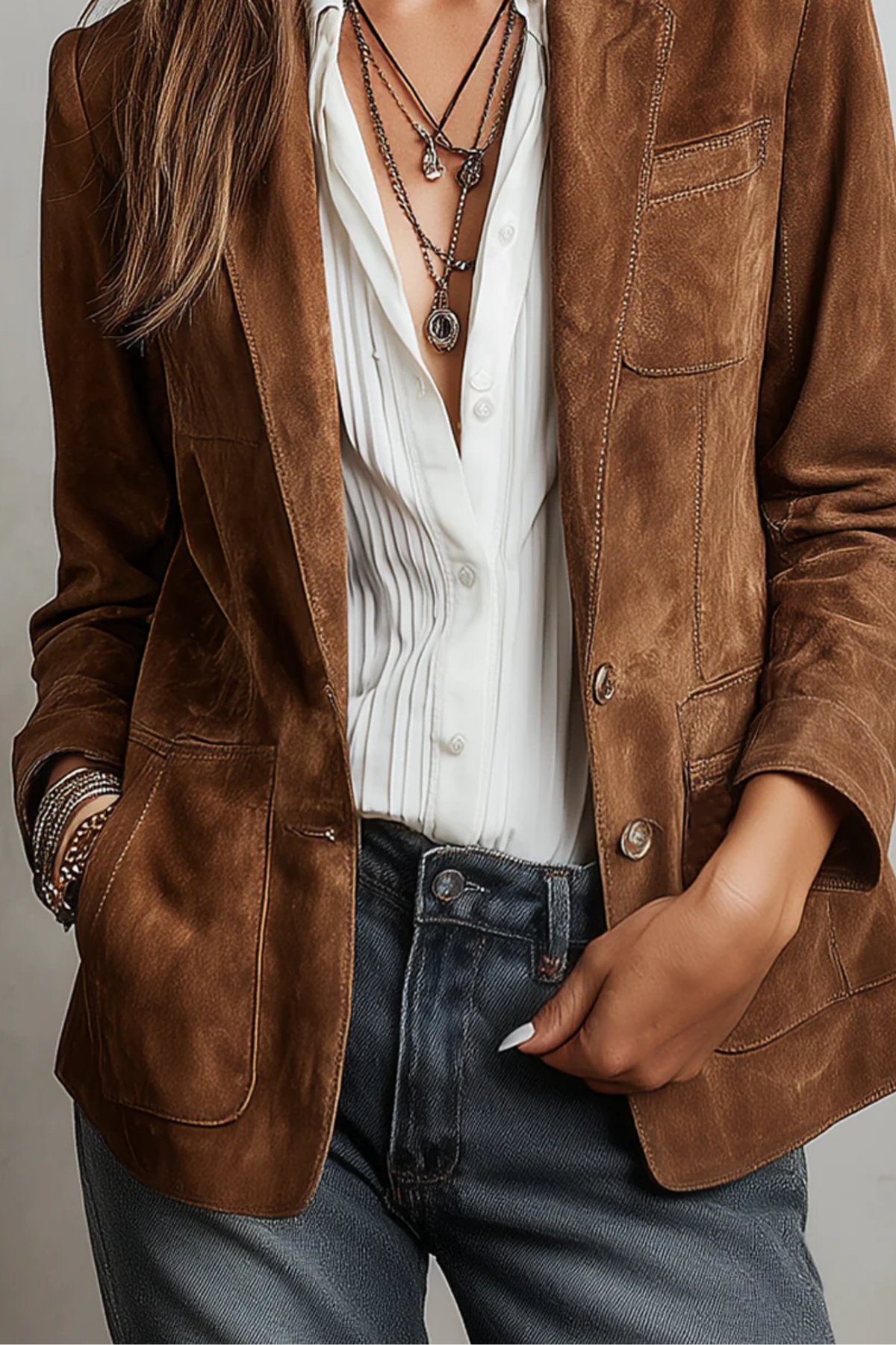 Camberola - Suede Jacket For Autumn Layering — view 5 of 5