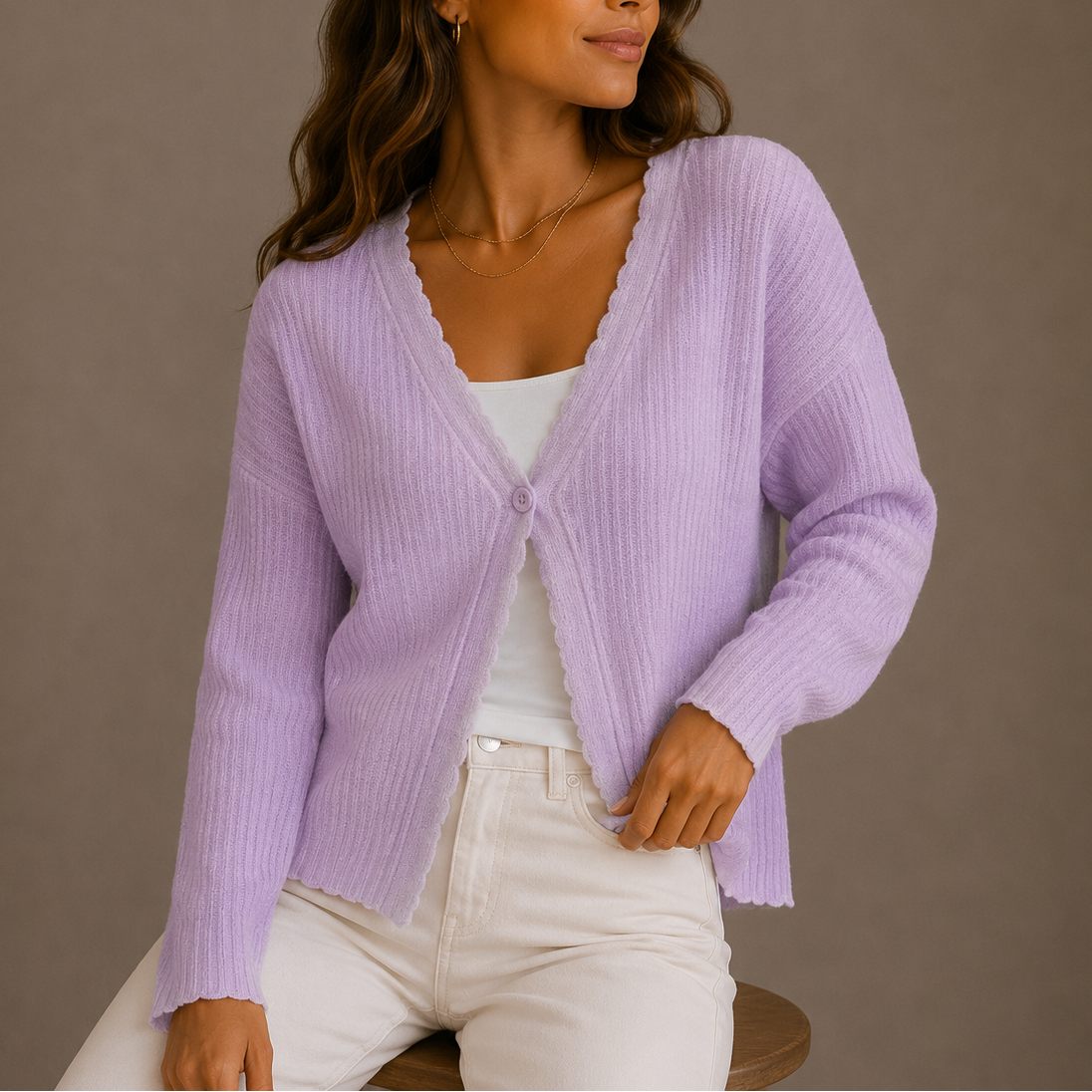 Cassenda - Soft Knit Layering Cardigan Everyday Wear — view 5 of 7