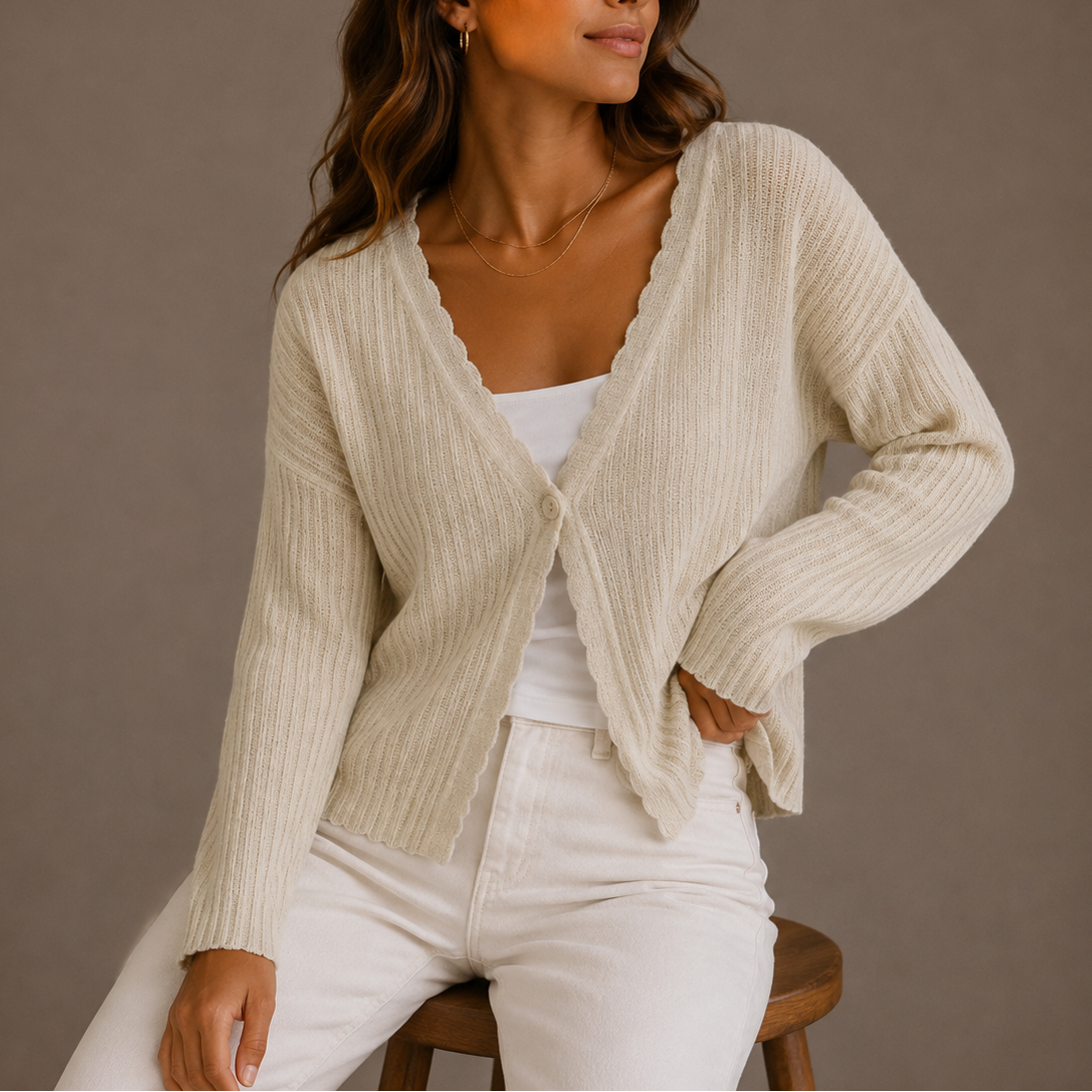 Cassenda - Soft Knit Layering Cardigan Everyday Wear — view 7 of 7