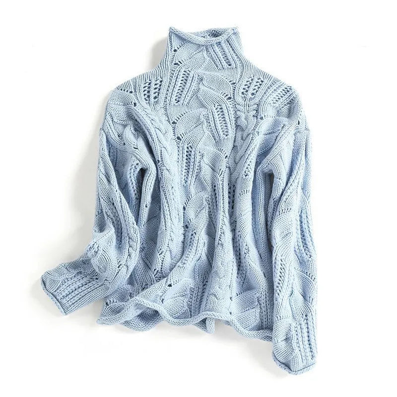 Cassimere - Hand-Knit Cashmere Sweater Cold Weather Everyday Wear — view 2 of 4
