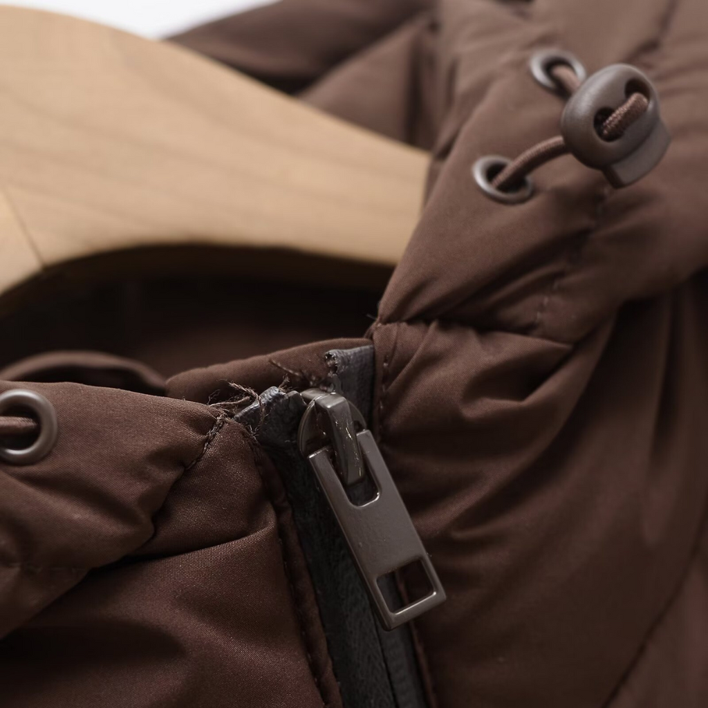 Chevronna - Hooded Quilted Jacket Cool Weather Layering — view 8 of 9