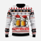 Christmas Jumper Funny Oversized Colorblock Holiday Print Crew Neck — view 5 of 7