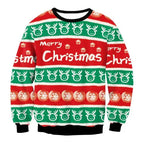 Christmas Jumper Funny Ugly Unisex Crew Neck Colour Block Ribbed Cuffs — view 3 of 5