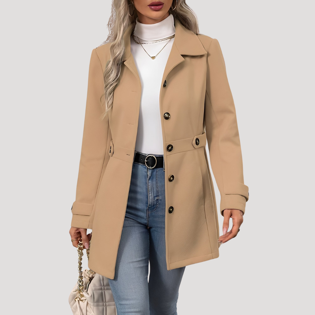 Colletta - Structured Longline Coat Smart Casual Wear
