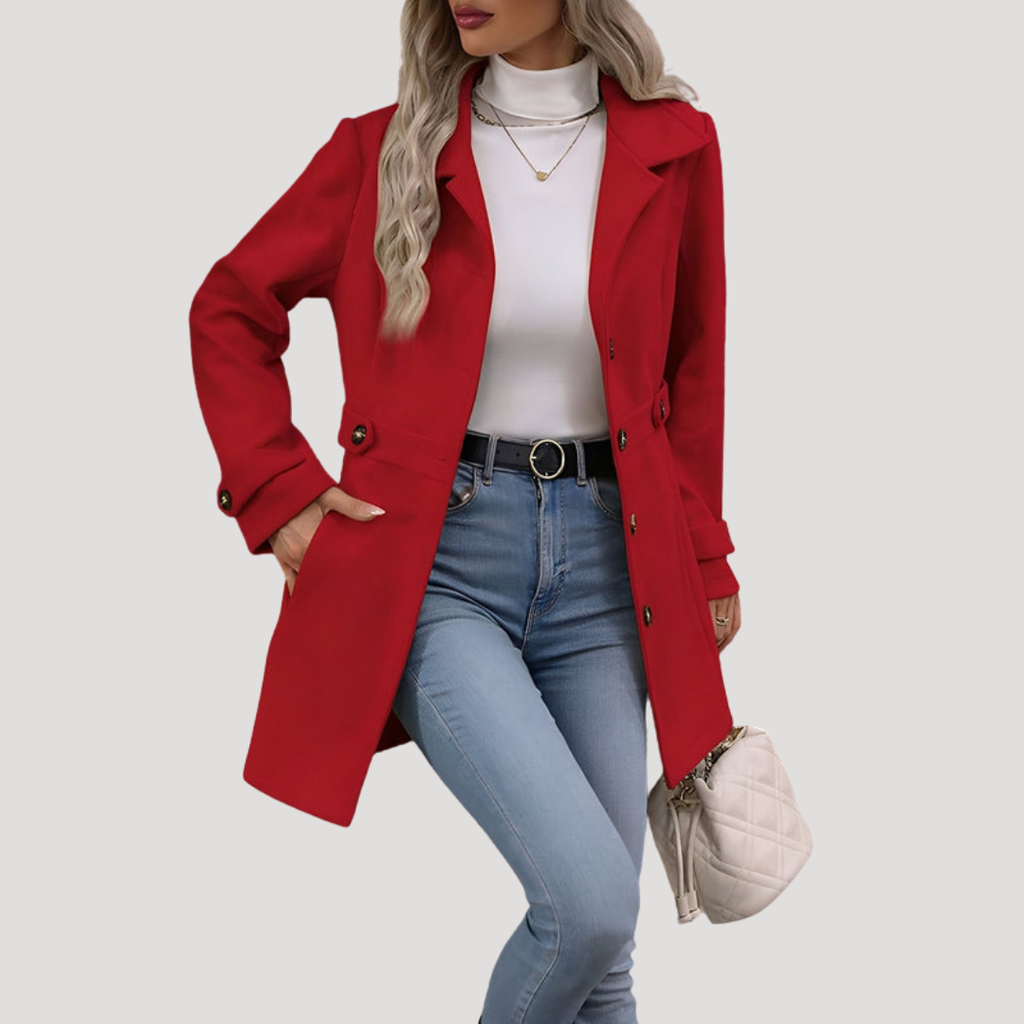 Colletta - Structured Longline Coat Smart Casual Wear — view 4 of 5