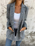 Coralind - Tailored Plaid Blazer Spring Autumn Layering — view 3 of 5