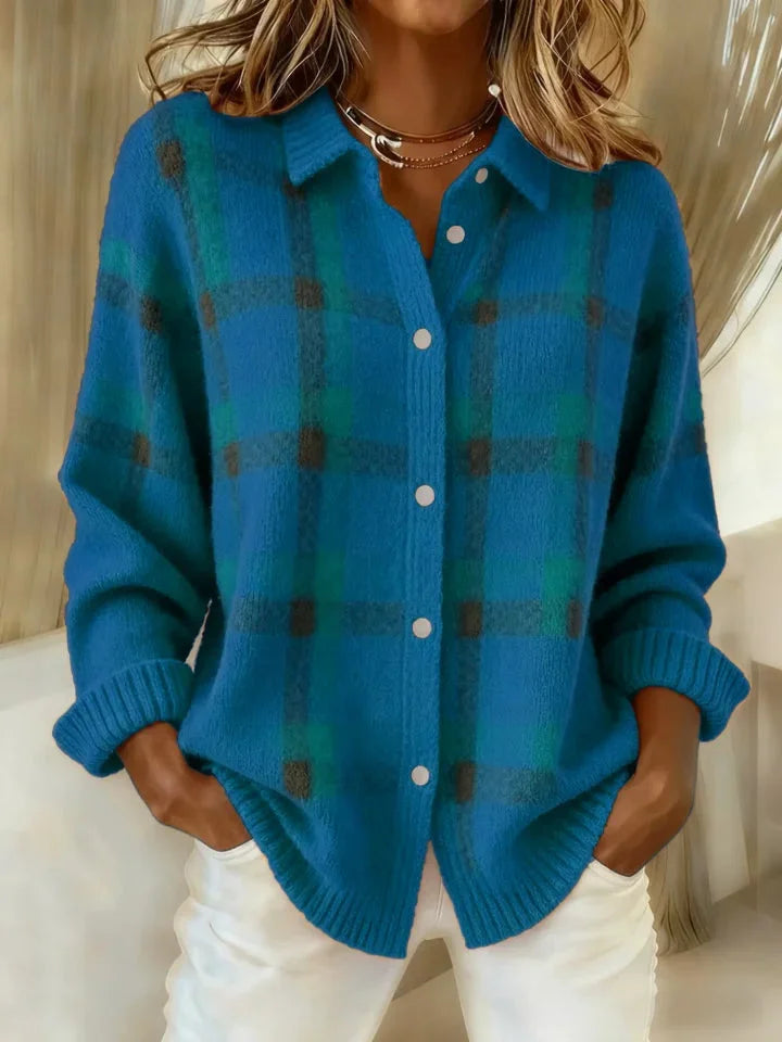 Coretta - Checked Knit Sweater For Everyday Wear — view 4 of 7