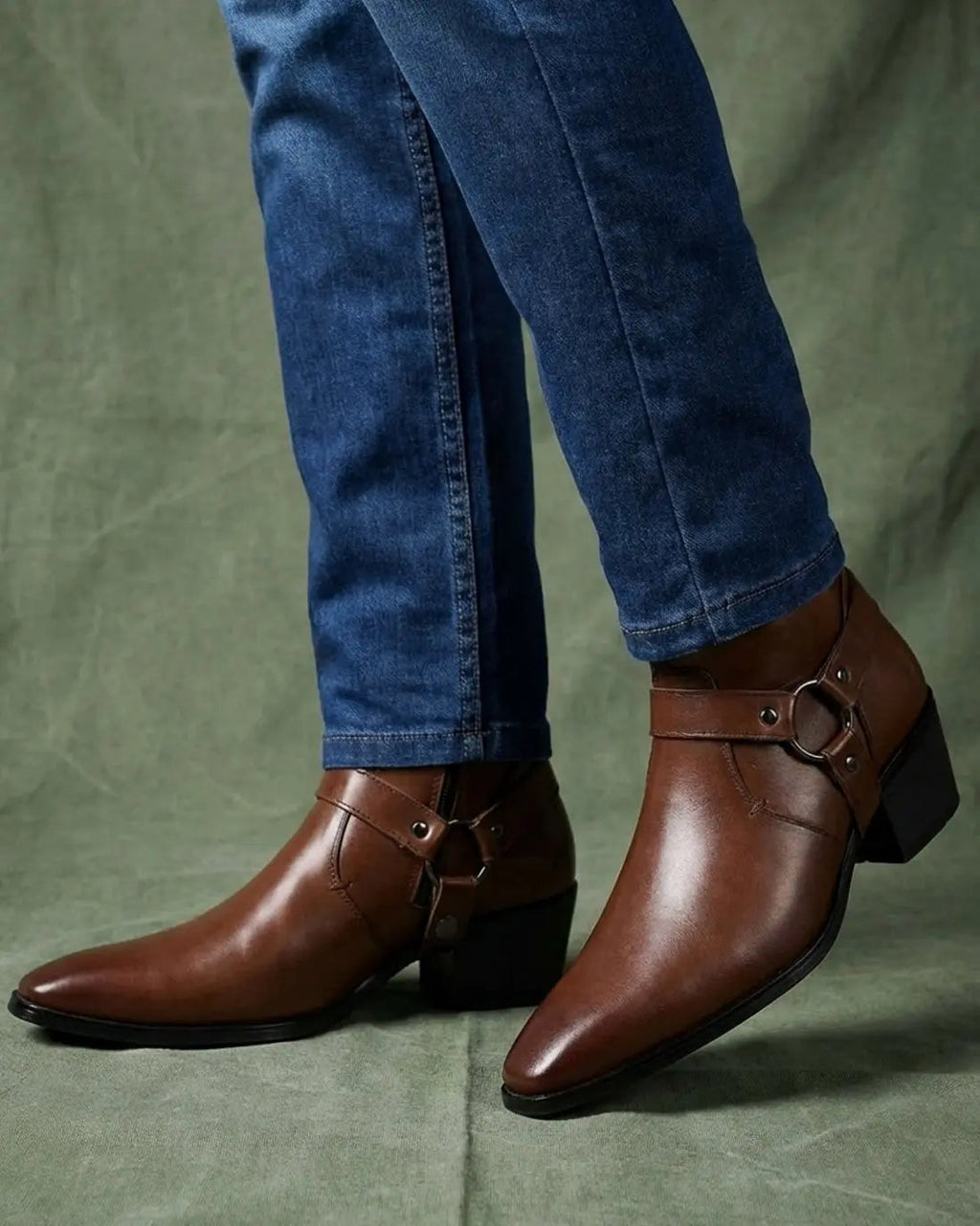 Corvale - Leather Harness Ankle Boots Smart Casual Wear — view 5 of 6