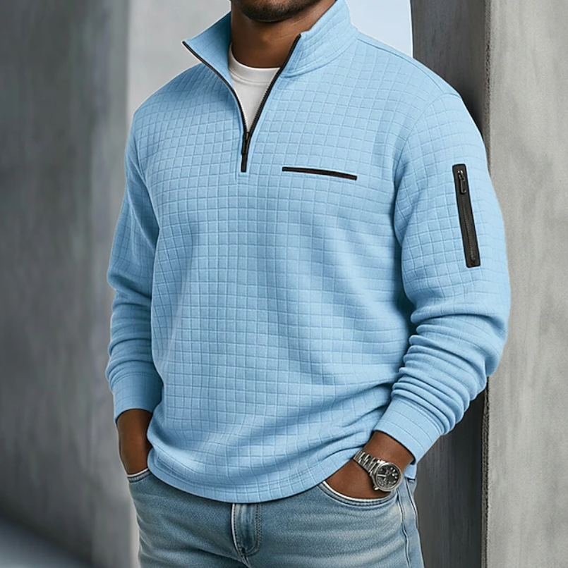 Corven - Waffle Texture Long Sleeve Shirt Casual Wear — view 2 of 9