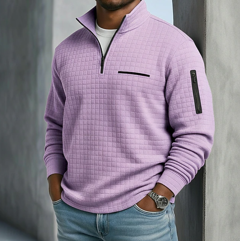 Corven - Waffle Texture Long Sleeve Shirt Casual Wear — view 3 of 9