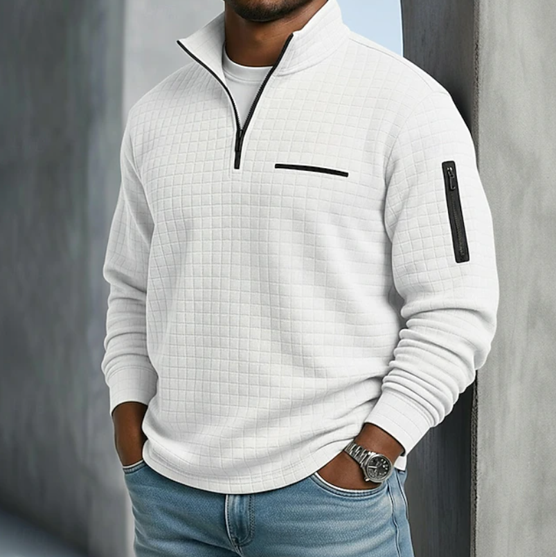 Corven - Waffle Texture Long Sleeve Shirt Casual Wear — view 4 of 9