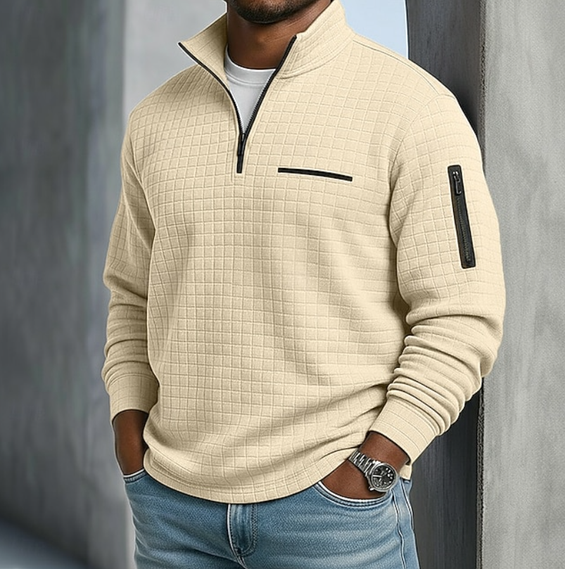Corven - Waffle Texture Long Sleeve Shirt Casual Wear — view 5 of 9