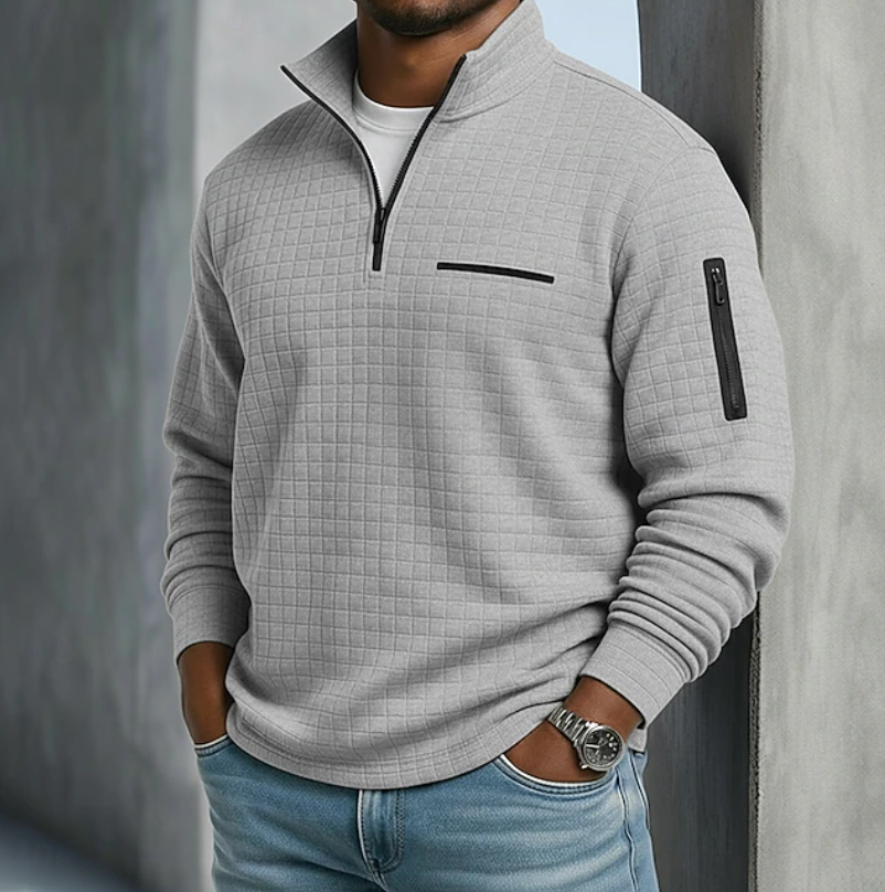 Corven - Waffle Texture Long Sleeve Shirt Casual Wear — view 6 of 9