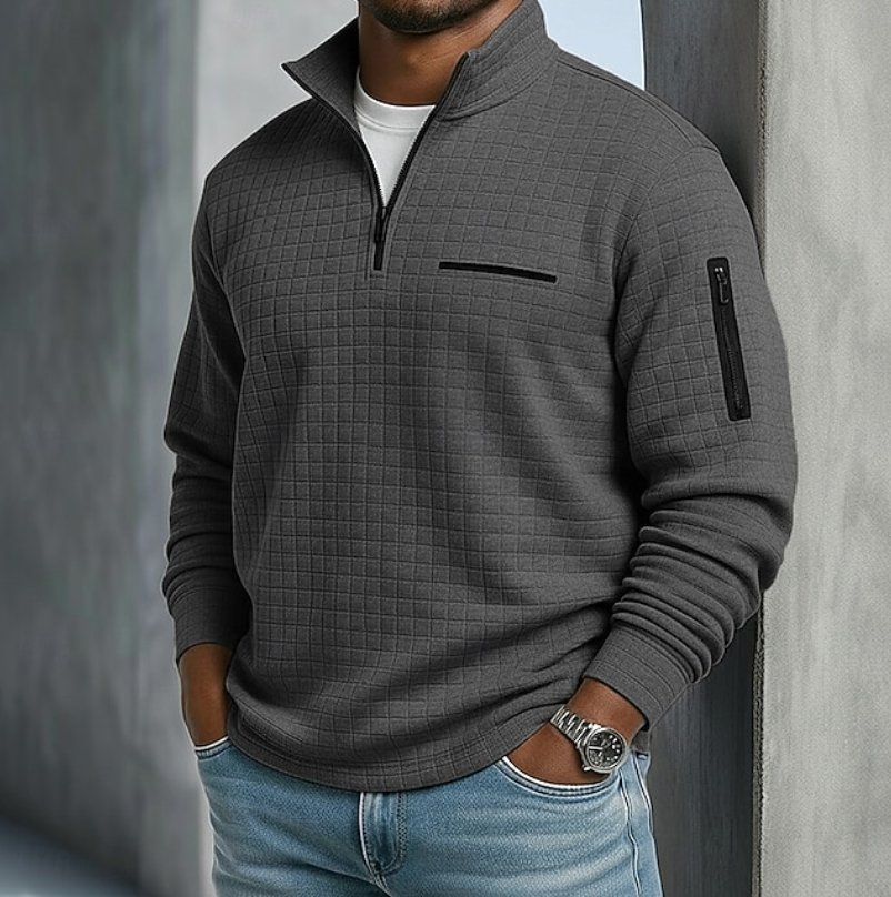 Corven - Waffle Texture Long Sleeve Shirt Casual Wear — view 7 of 9