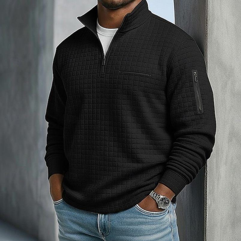 Corven - Waffle Texture Long Sleeve Shirt Casual Wear — view 9 of 9