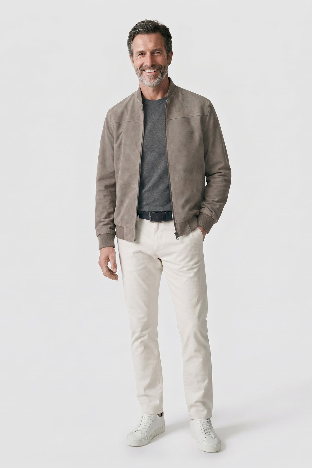 Corvenne - Men's Bomber Jacket Stand Collar Casual Layering — view 2 of 10