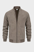 Corvenne - Men's Bomber Jacket Stand Collar Casual Layering — view 4 of 10