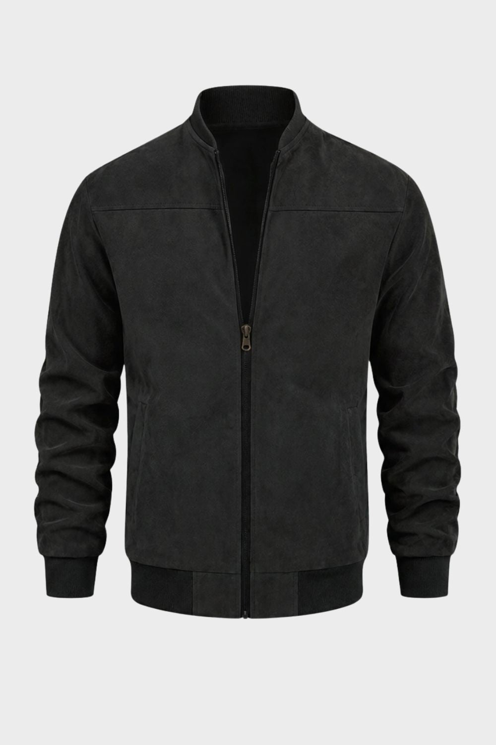 Corvenne - Men's Bomber Jacket Stand Collar Casual Layering — view 5 of 10