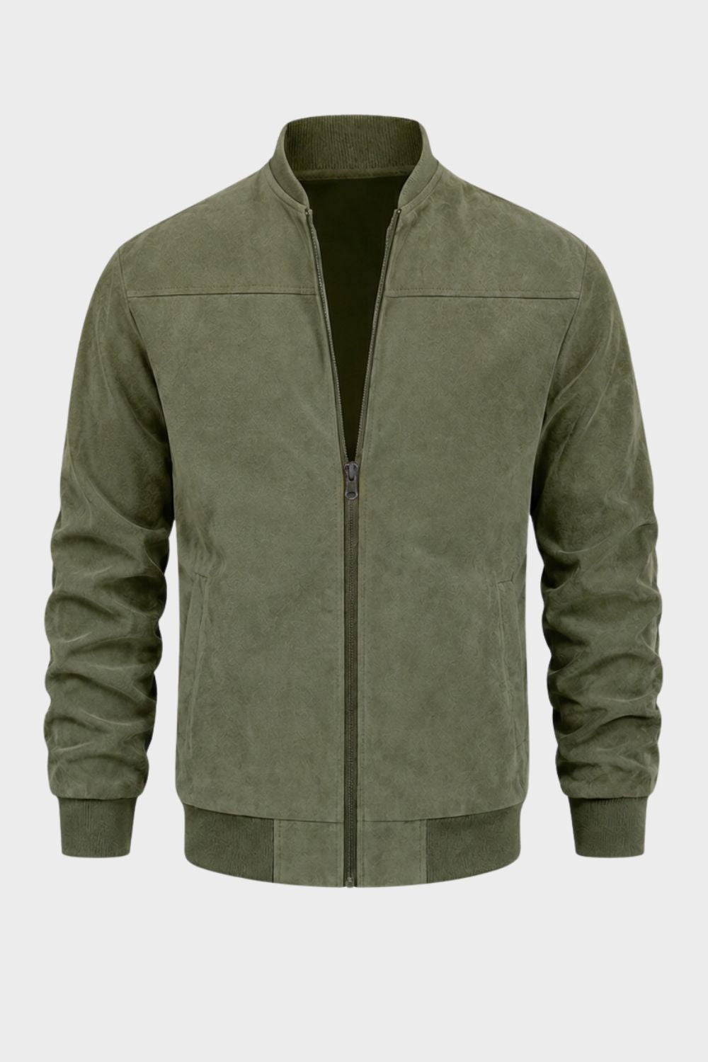 Corvenne - Men's Bomber Jacket Stand Collar Casual Layering — view 9 of 10