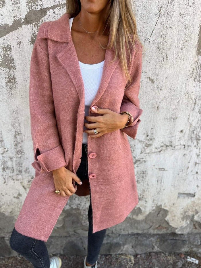 Corvina - Longline Button-Front Coat Autumn Layering — view 2 of 9