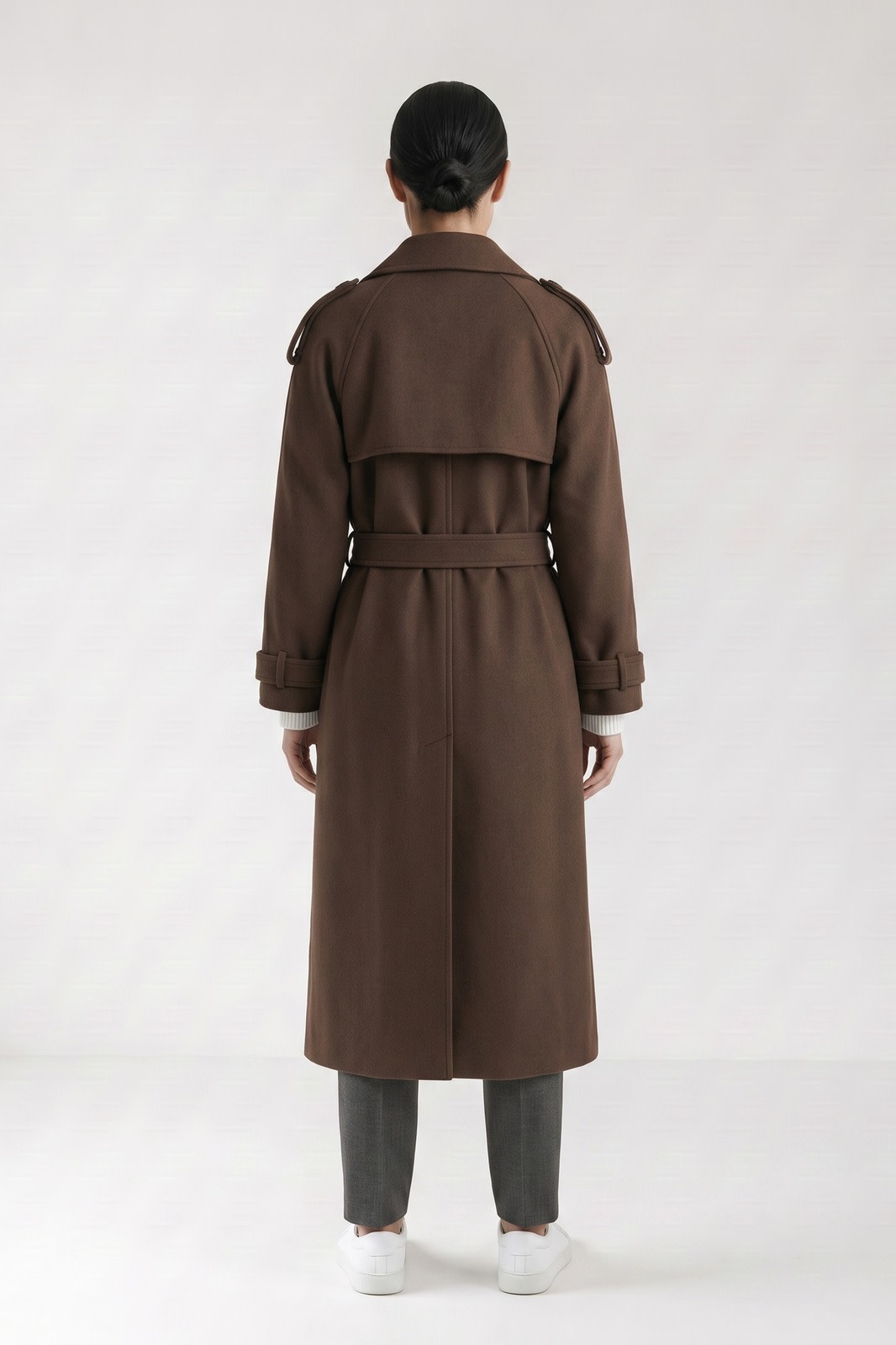 Coverleigh - Belted Trench Coat Office And Evening Wear — view 6 of 8