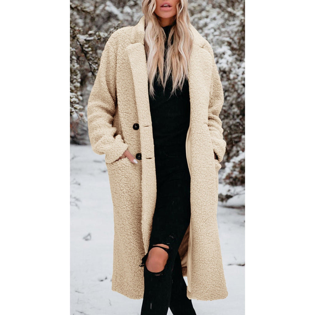 Cozette - Long Teddy Coat Cold Weather Layering — view 6 of 10