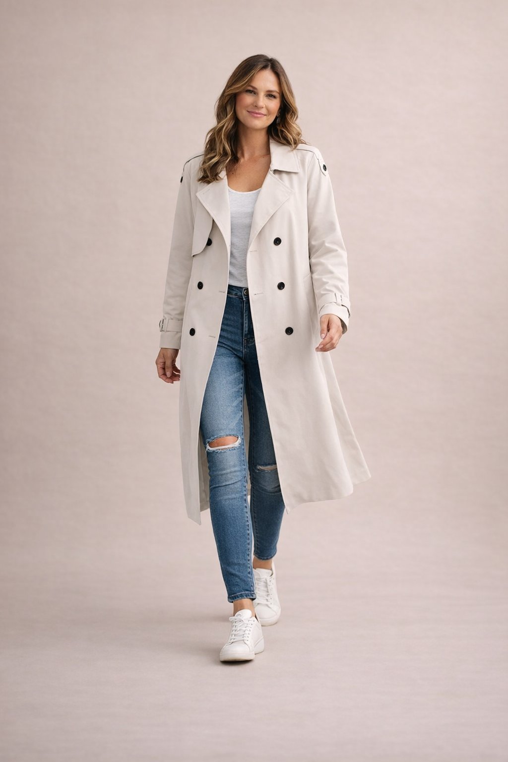 Marisette - Belted Trench Coat Office To Weekend Wear — view 3 of 9