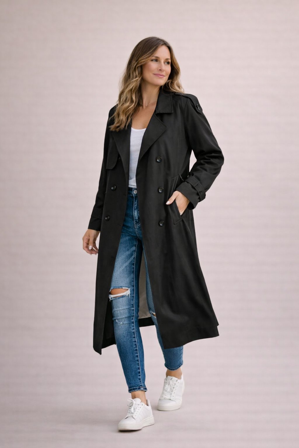 Marisette - Belted Trench Coat Office To Weekend Wear — view 4 of 9