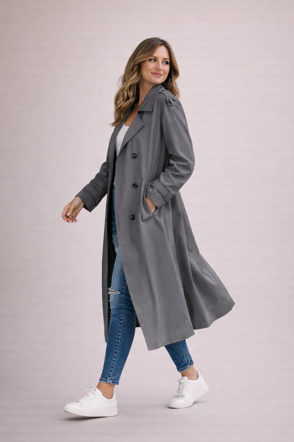 Marisette - Belted Trench Coat Office To Weekend Wear — view 8 of 9