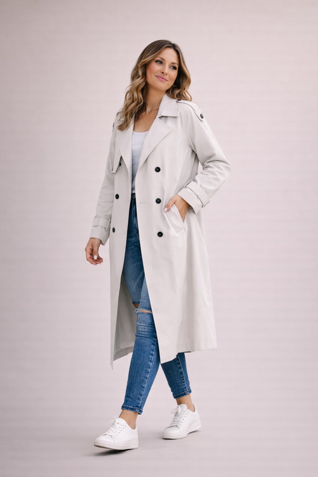 Marisette - Belted Trench Coat Office To Weekend Wear — view 9 of 9