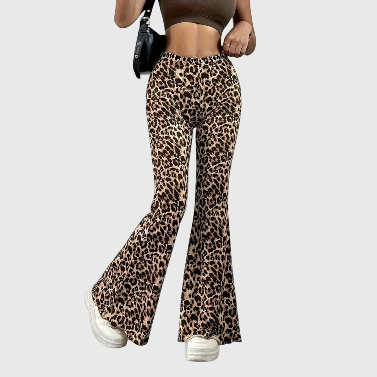 Ferala - Leopard Print Bootcut Trousers Everyday To Evening Wear