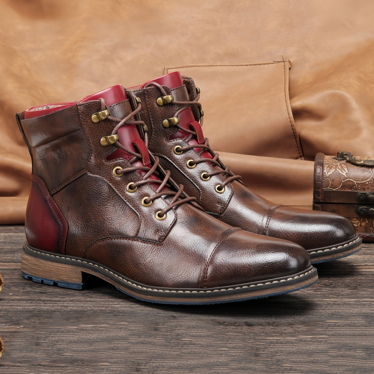 Thornhaugh - Heritage Brogue Boots Formal Smart Casual Wear — view 3 of 10