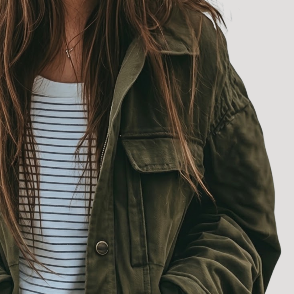 Faylenne - Oversized Utility Jacket Transitional Layering — view 2 of 4