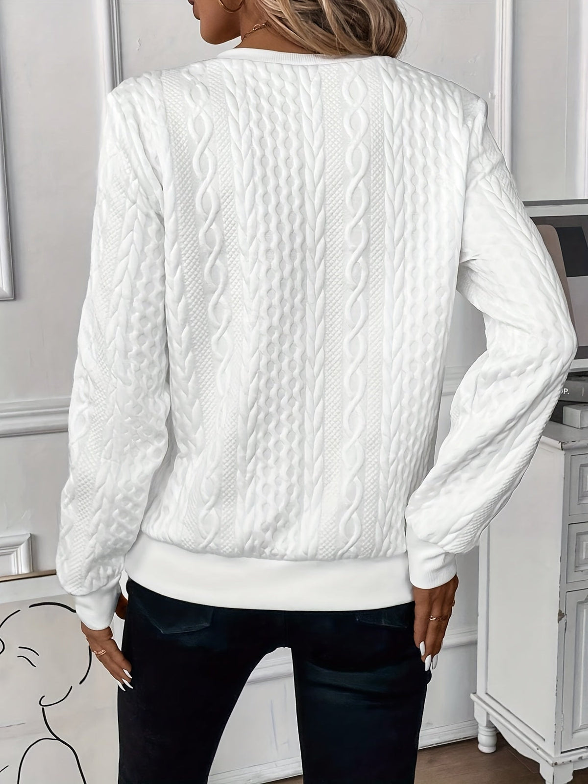 Verinta - Zip Detail Hooded Sweater Everyday Layering — view 2 of 10