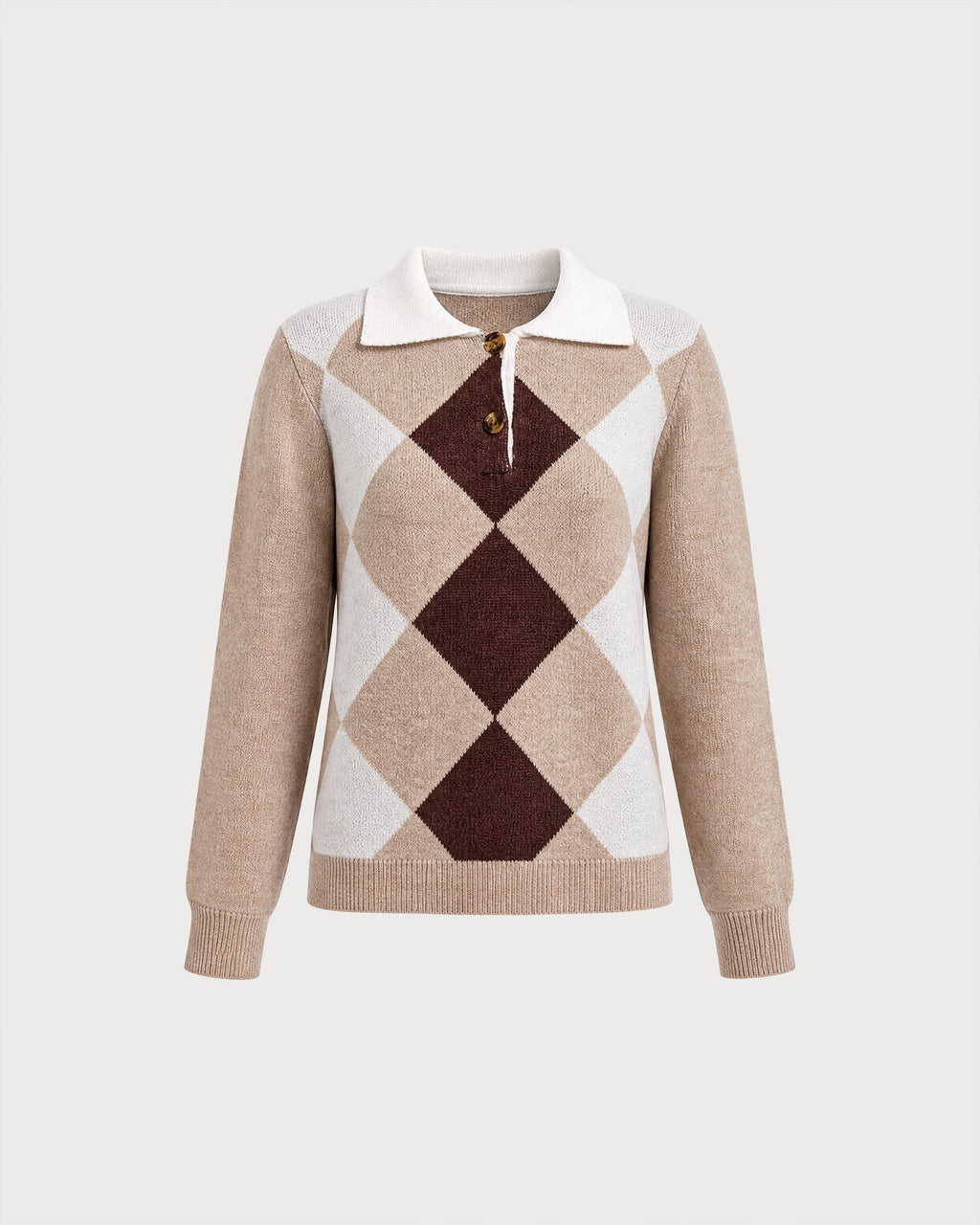Fennwick - Colourblock Button Knit Sweater Autumn Layering — view 2 of 4