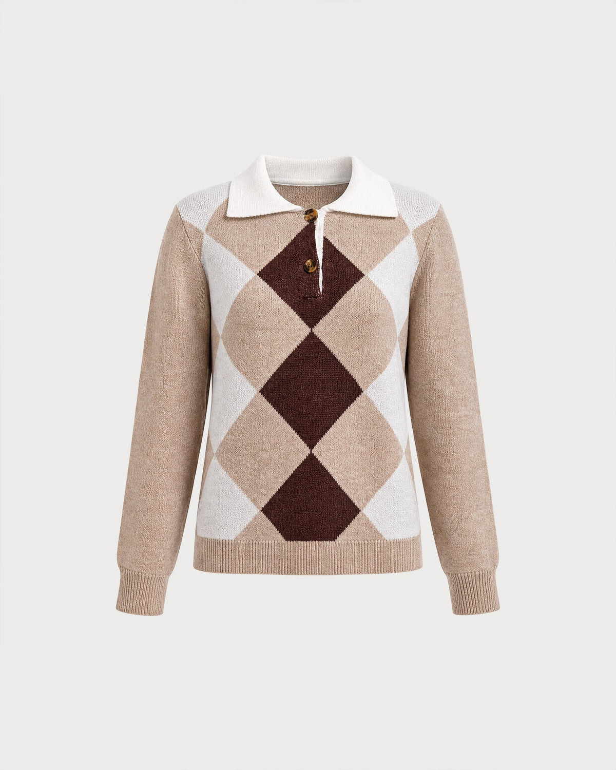 Fennwick - Colourblock Button Knit Sweater Autumn Layering — view 2 of 4