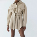 Fenwick - Belted Shirt Jacket Autumn Spring Layering — view 3 of 3
