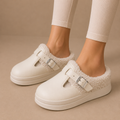 Fleecel - Fleece Lined Buckle Slippers Everyday Indoor Wear