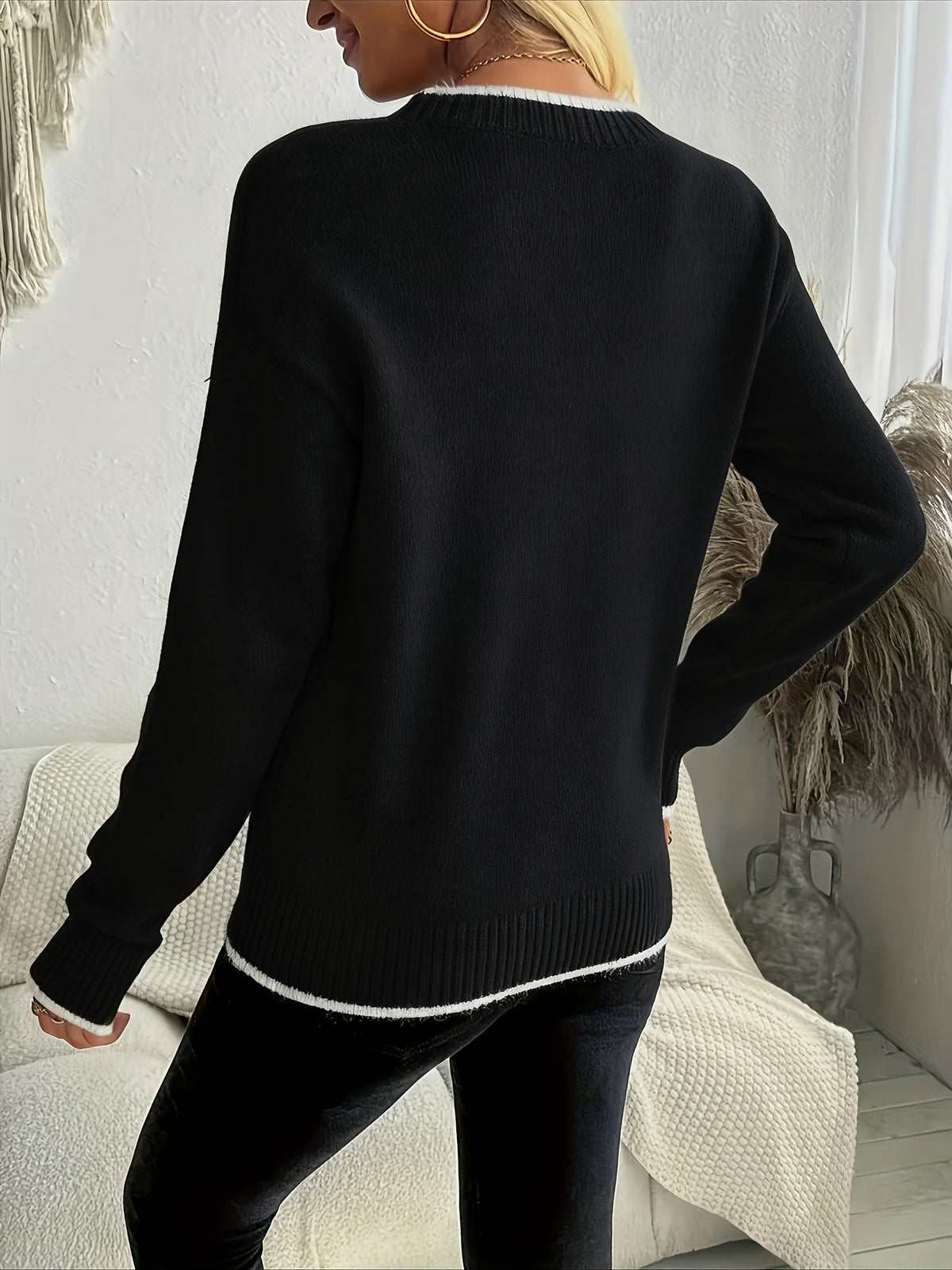 Flocelle - Snowflake Christmas Jumper Festive Party Wear — view 7 of 8
