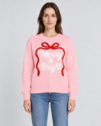 Funny Christmas Jumpers Women's Pink Slogan Print Long Sleeve