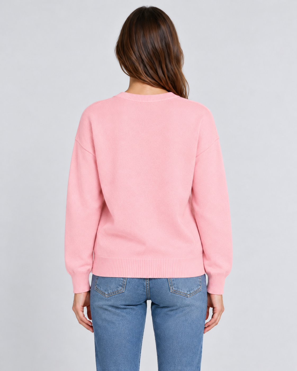 Funny Christmas Jumpers Women's Pink Slogan Print Long Sleeve — view 2 of 3