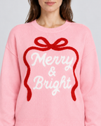 Funny Christmas Jumpers Women's Pink Slogan Print Long Sleeve — view 3 of 3