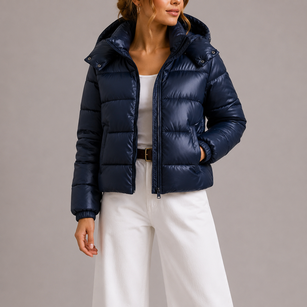 Glacenne - Hooded Puffer Jacket For Cold Weather Days — view 2 of 8