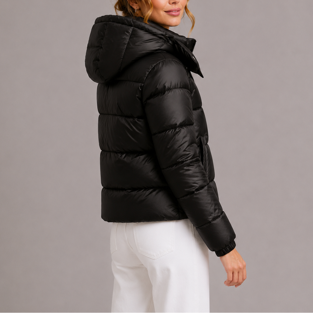 Glacenne - Hooded Puffer Jacket For Cold Weather Days — view 4 of 8