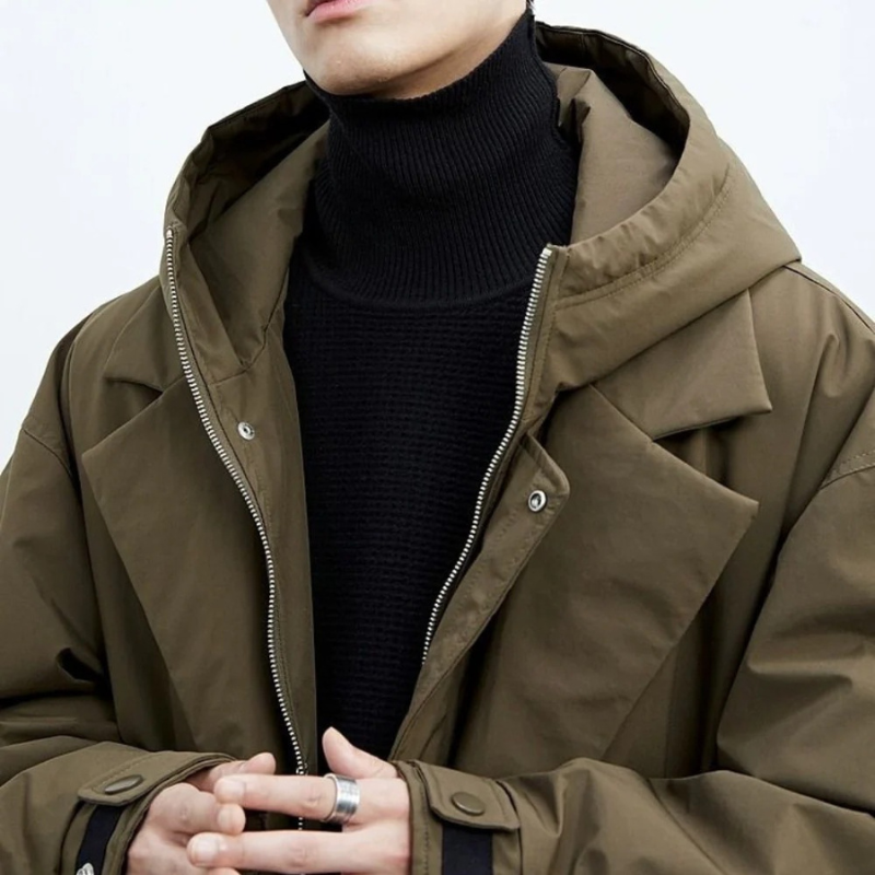 Glacera - Long Waterproof Puffer Trench Coat Cold Wet Weather — view 3 of 4