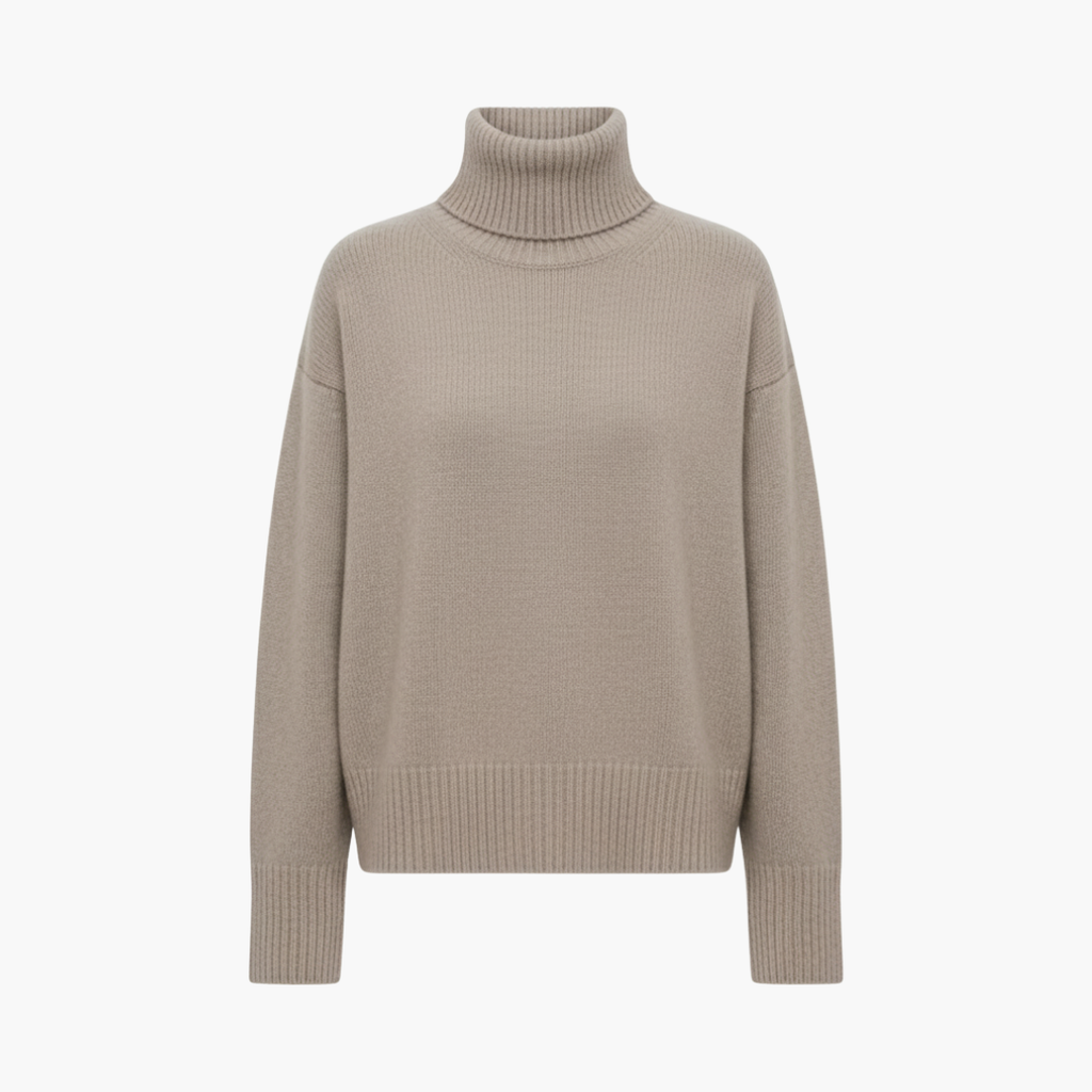 Halveris - Oversized High-Neck Jumper Everyday Layering Wear — view 6 of 6