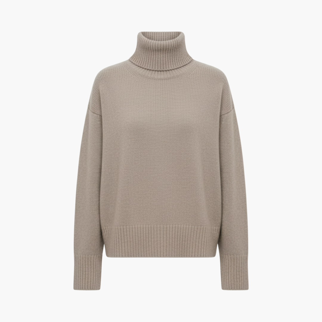 Halveris - Oversized High-Neck Jumper Everyday Layering Wear — view 6 of 6