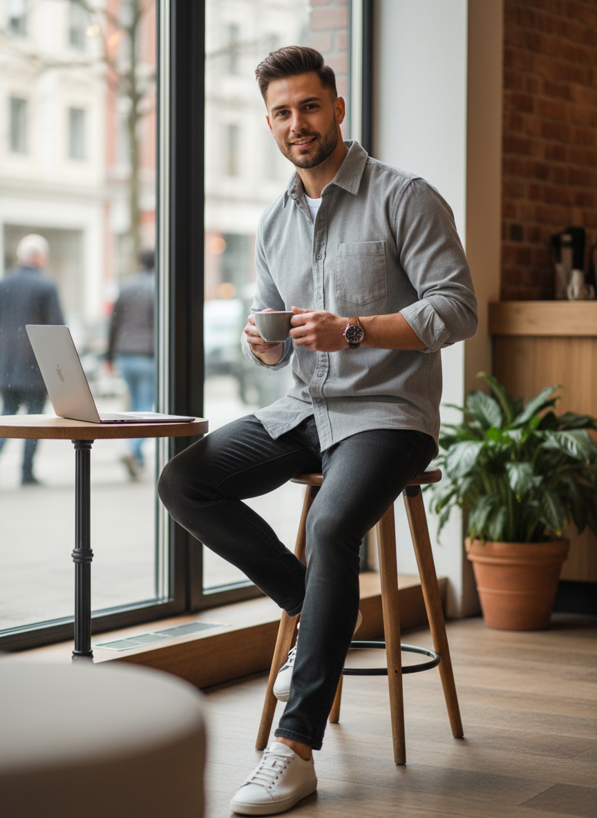 Corvane - Men's Corduroy Shirt Everyday Layering — view 9 of 10
